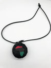 Africa Sign Medallion Messenger Bag + Stash Necklace -New!