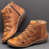 Women&#39;s PU Leather Casual Ankle Soft Handmade Ankle Boots