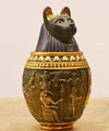 Ancient Egypt Canopic Storage Resin Jar Figurines