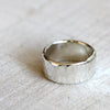 Sterling Silver Hammered Rings - Wedding Ring Set